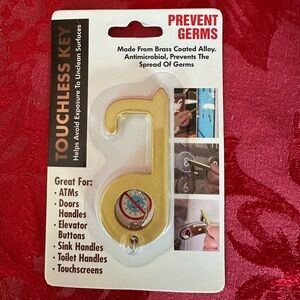 🌵 3/$15 Brass Coated Touchless Key ( see description)